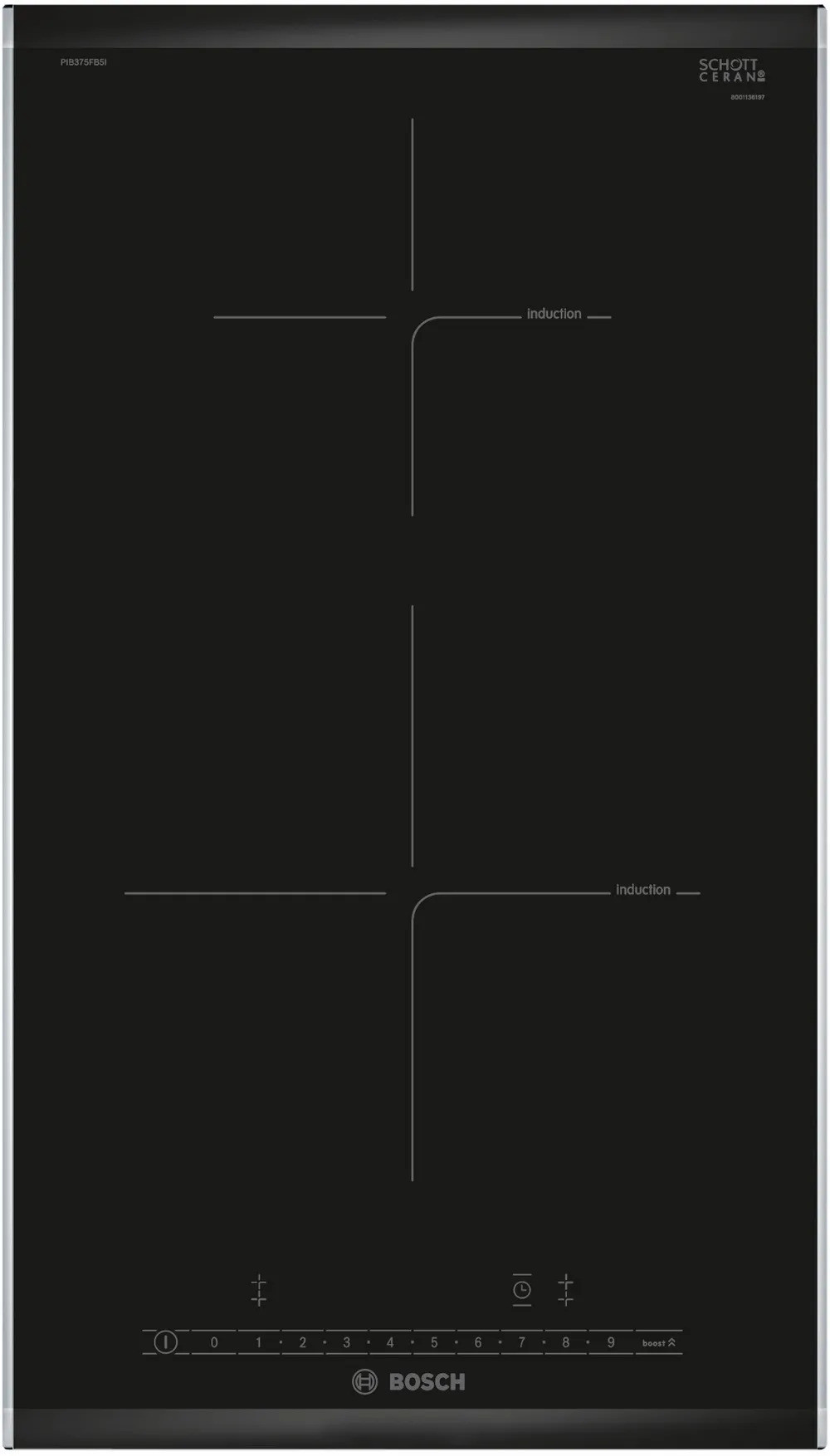 bosch 3700 W Induction Cooktop Touch Panel image 1