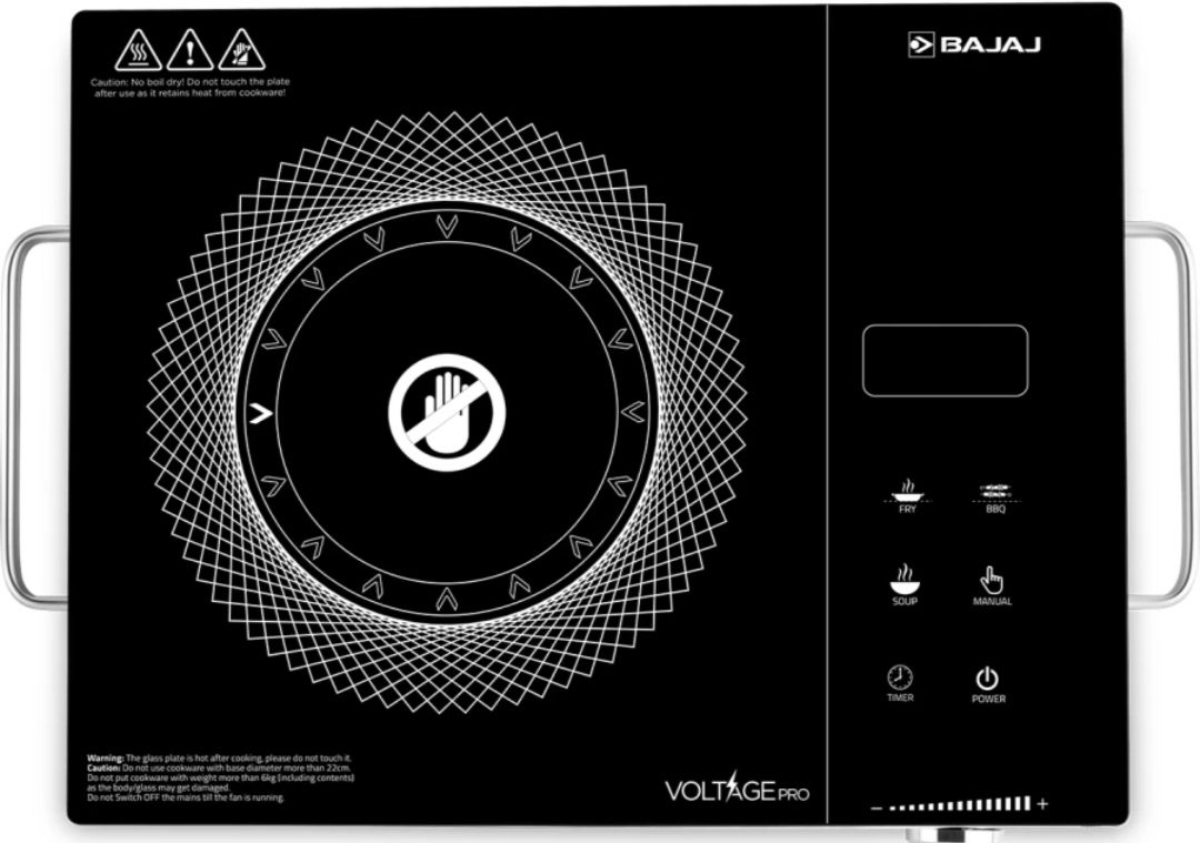 bajaj 2200 W Radiant Cooktop Touch Panel, Jog Dial-picture-13
