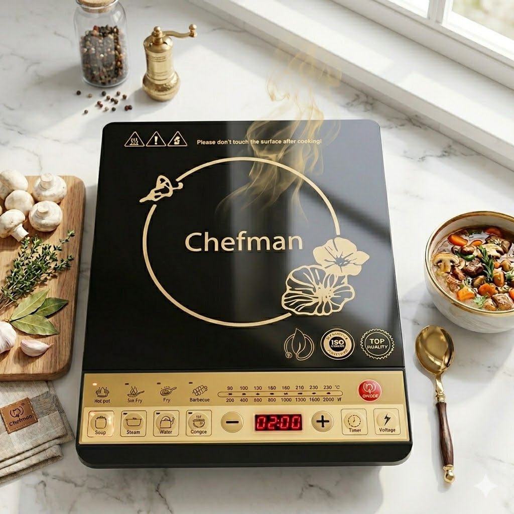 chefman 2000 W Induction Cooktop Push Button-picture-11