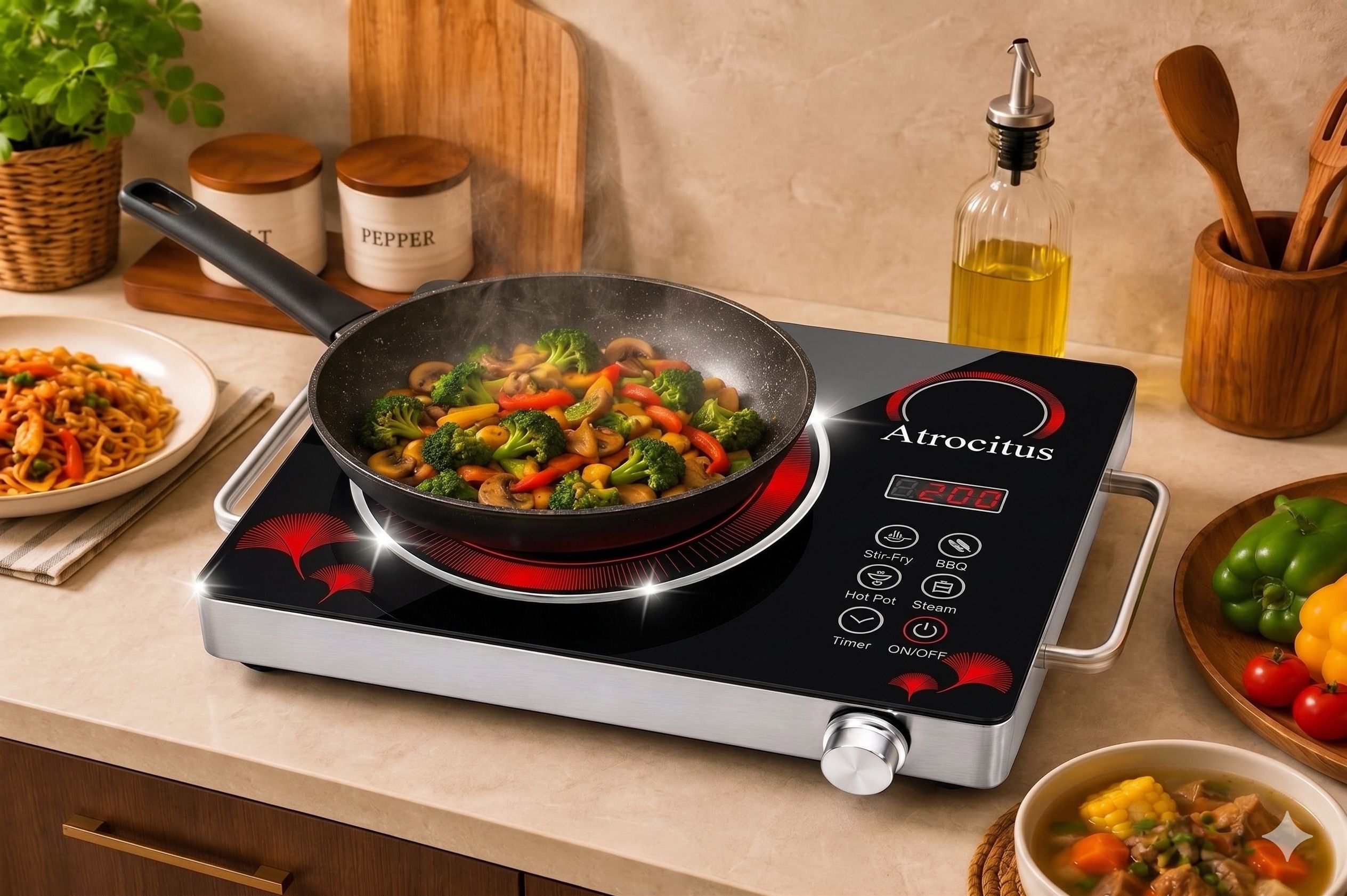 atrocitus 3500 W Infrared Cooktop Touch Panel-picture-20
