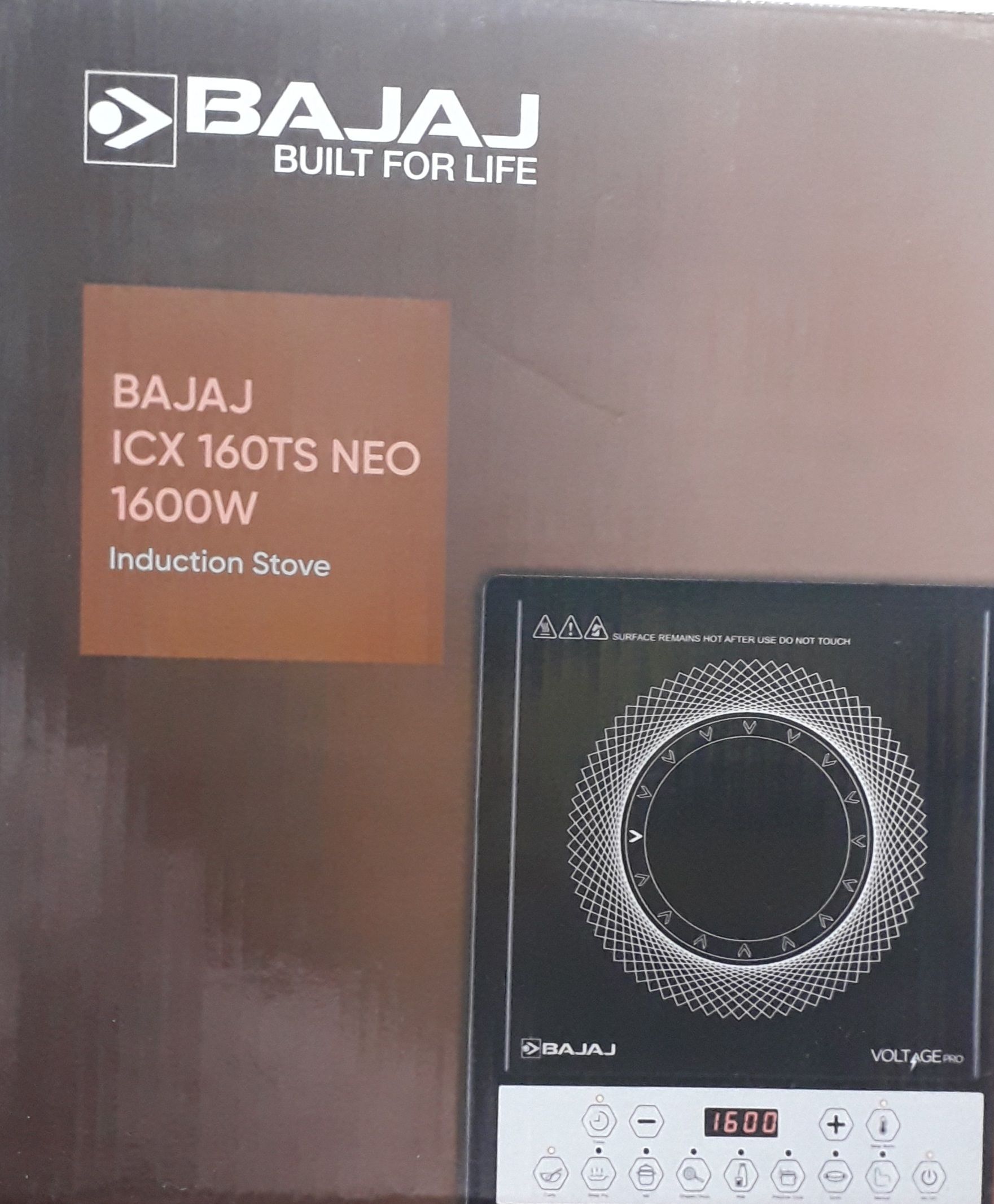 1600 W Induction Cooktop Push Button