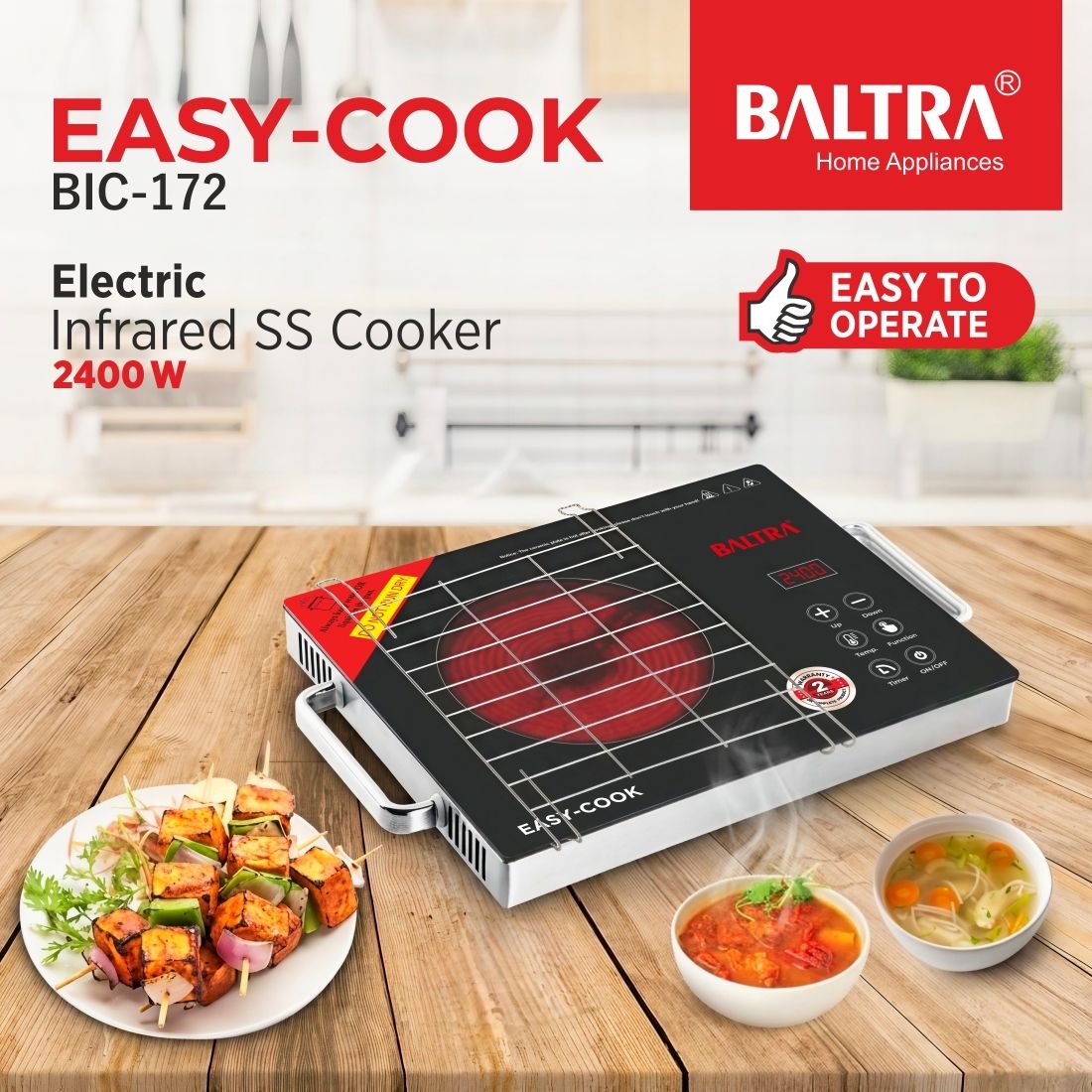 baltra 2400 W Infrared Cooktop Touch Panel-picture-20
