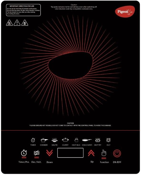 pigeon 1800 W Induction Cooktop Touch Panel-picture-22