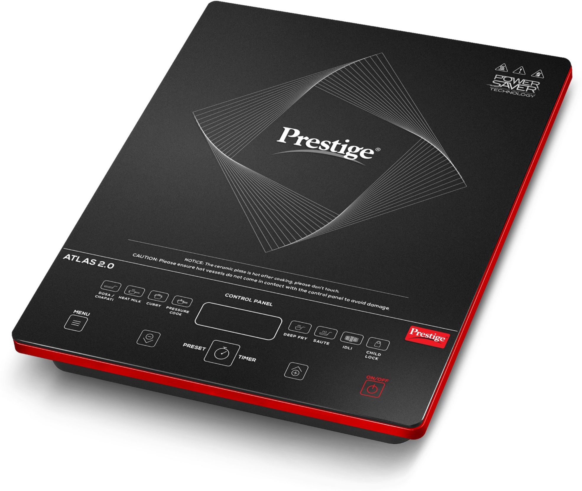2000 W Induction Cooktop Touch Panel