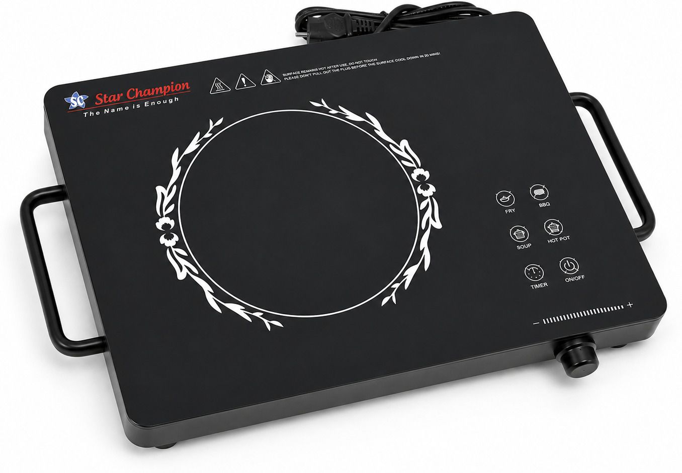 2500 W Infrared Cooktop Touch Panel, Jog Dial-image-3