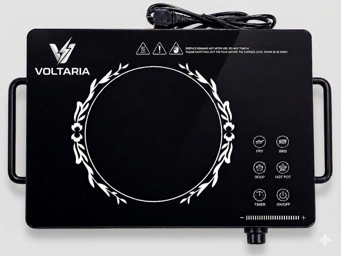 voltaria 2500 W Infrared Cooktop Touch Panel, Jog Dial-picture-44