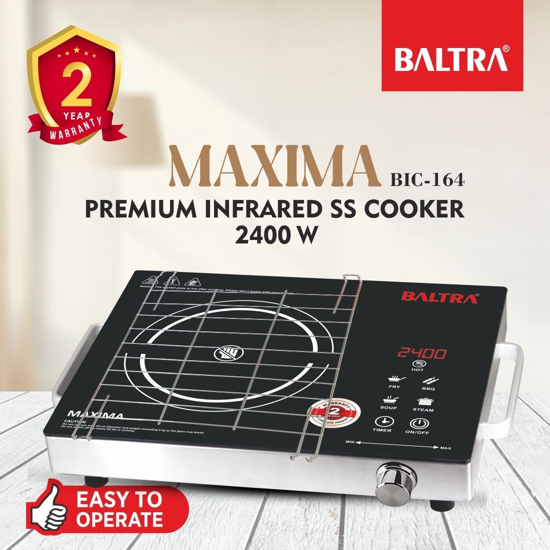baltra 2400 W Infrared Cooktop Touch Panel-picture-20