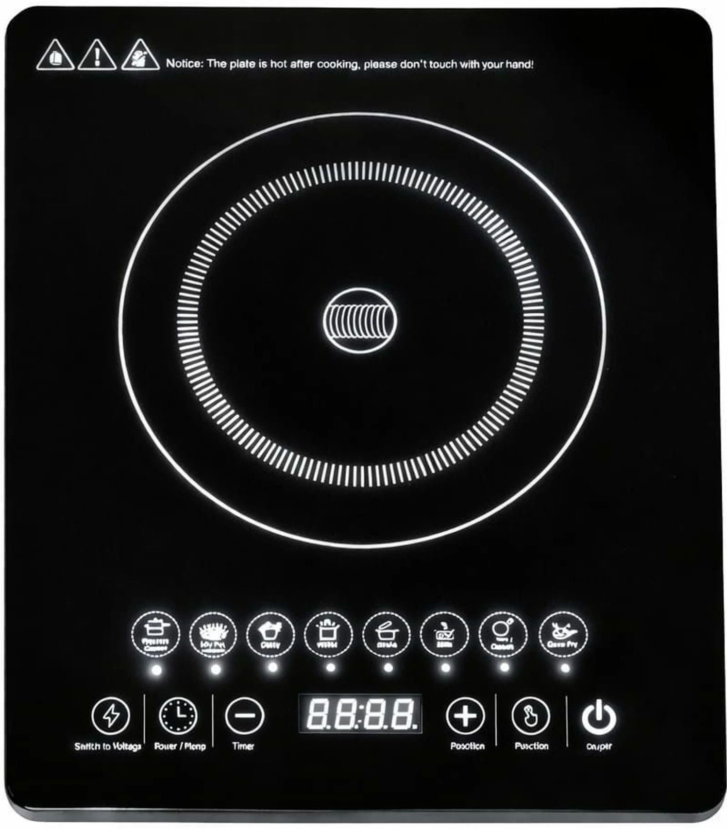 pecan 2000 W Induction Cooktop Push Button-picture-41