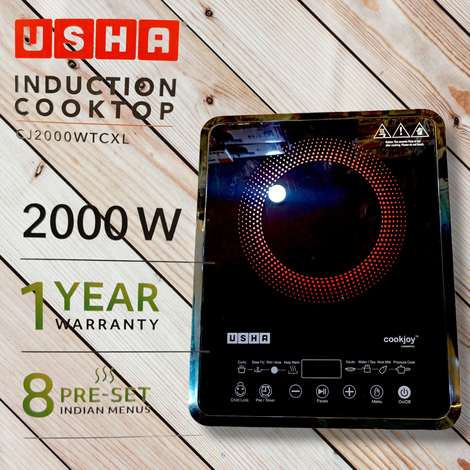 usha 2000 W Induction Cooktop Touch Panel-picture-11