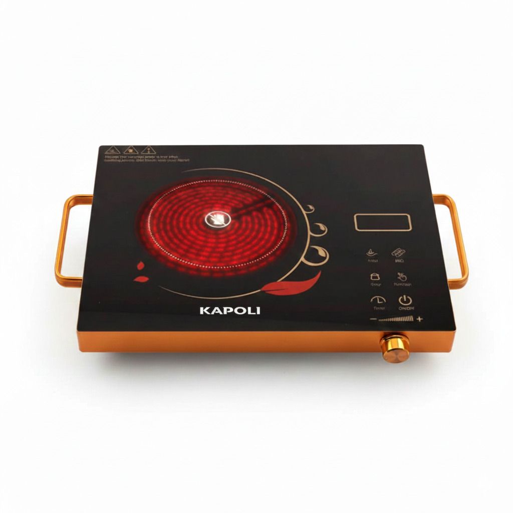2200 W Infrared Cooktop Touch Panel, Jog Dial