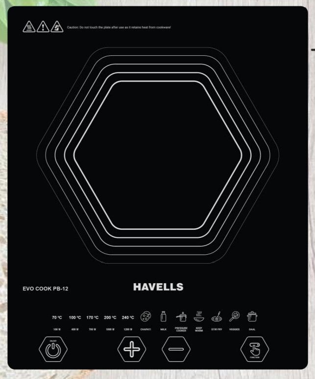 1200 W Induction Cooktop Push Button