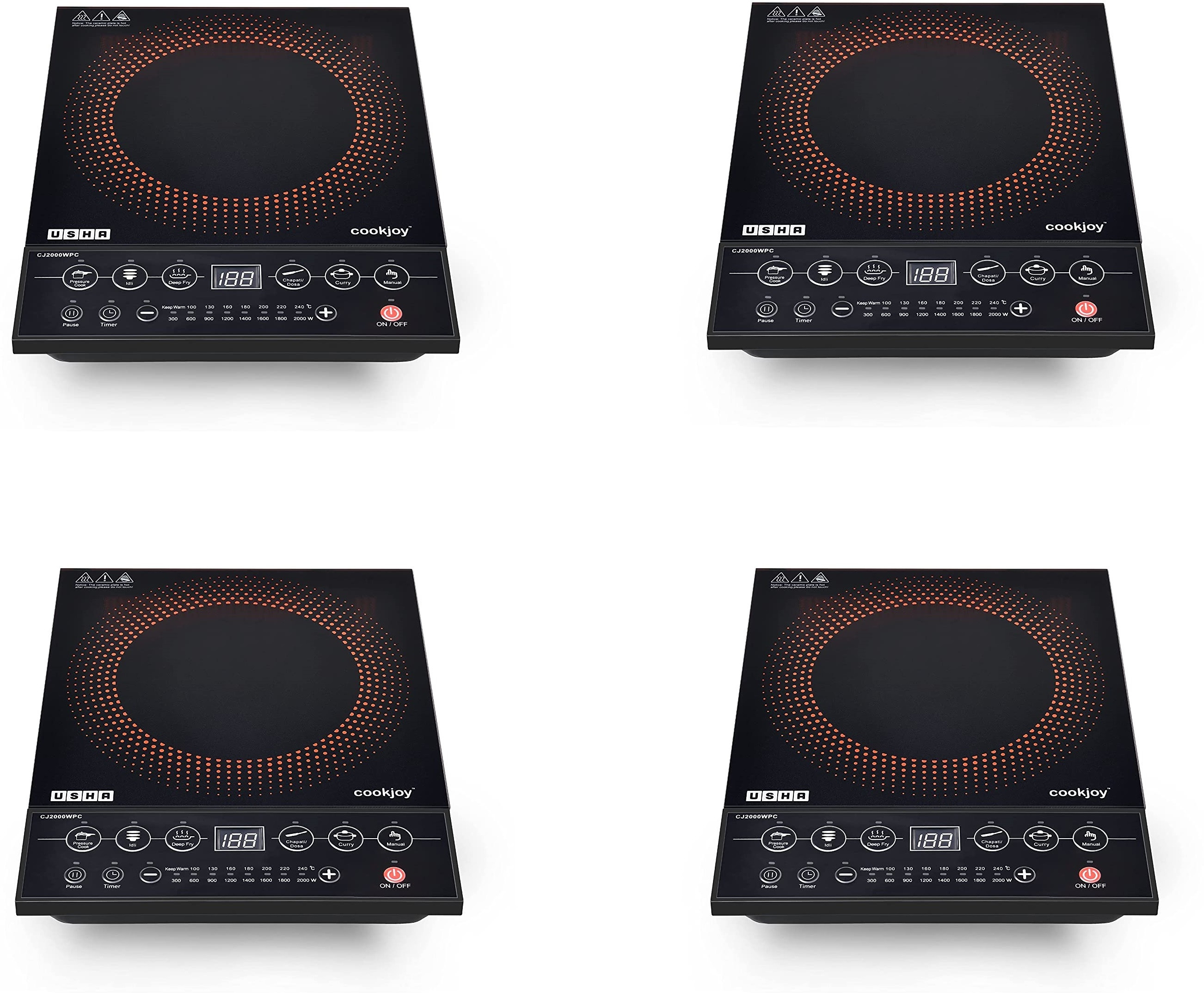 usha 2000 W Induction Cooktop Push Button image 1