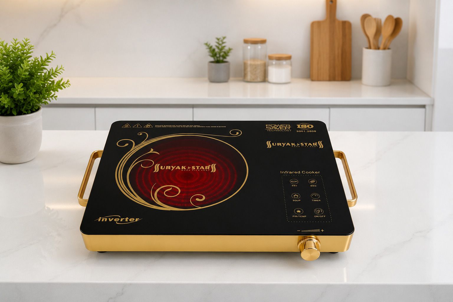 moushumi 2500 W Infrared Cooktop Jog Dial, Touch Panel-picture-1