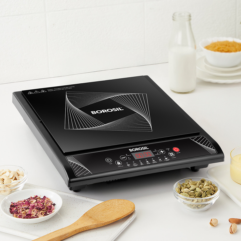 borosil 1200 W Induction Cooktop Push Button image 1