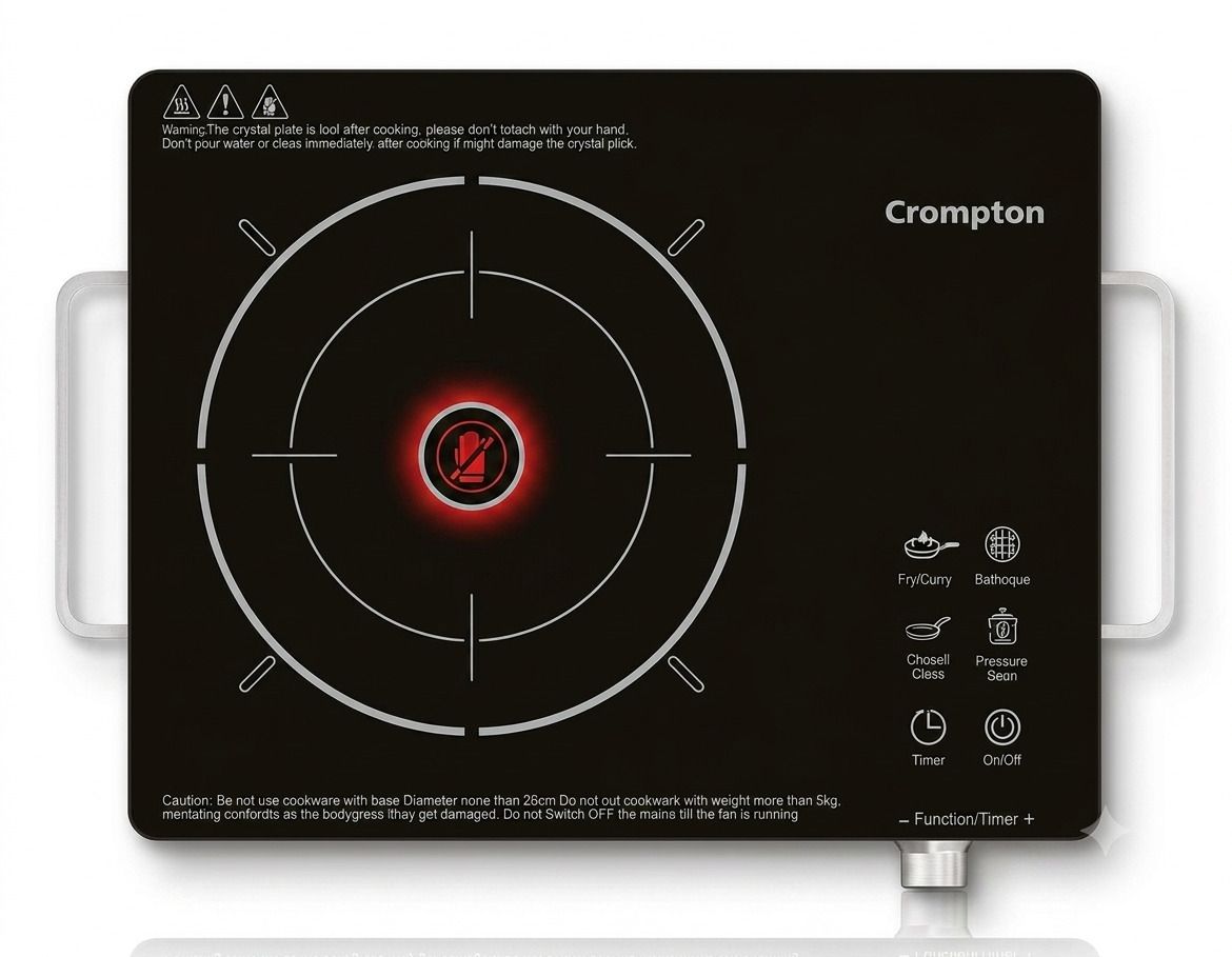 crompton 2000 W Infrared Cooktop Touch Panel-picture-3