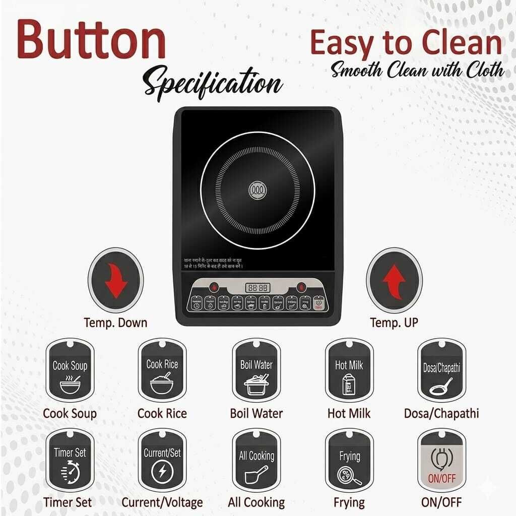 besthot 2000 W Induction Cooktop Push Button-picture-25