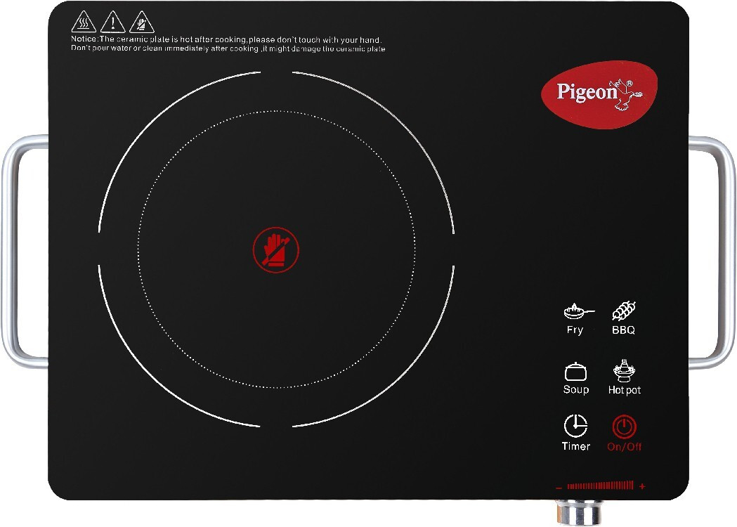 pigeon by stovekraft 2000 W Radiant Cooktop Jog Dial, Touch Panel image 1