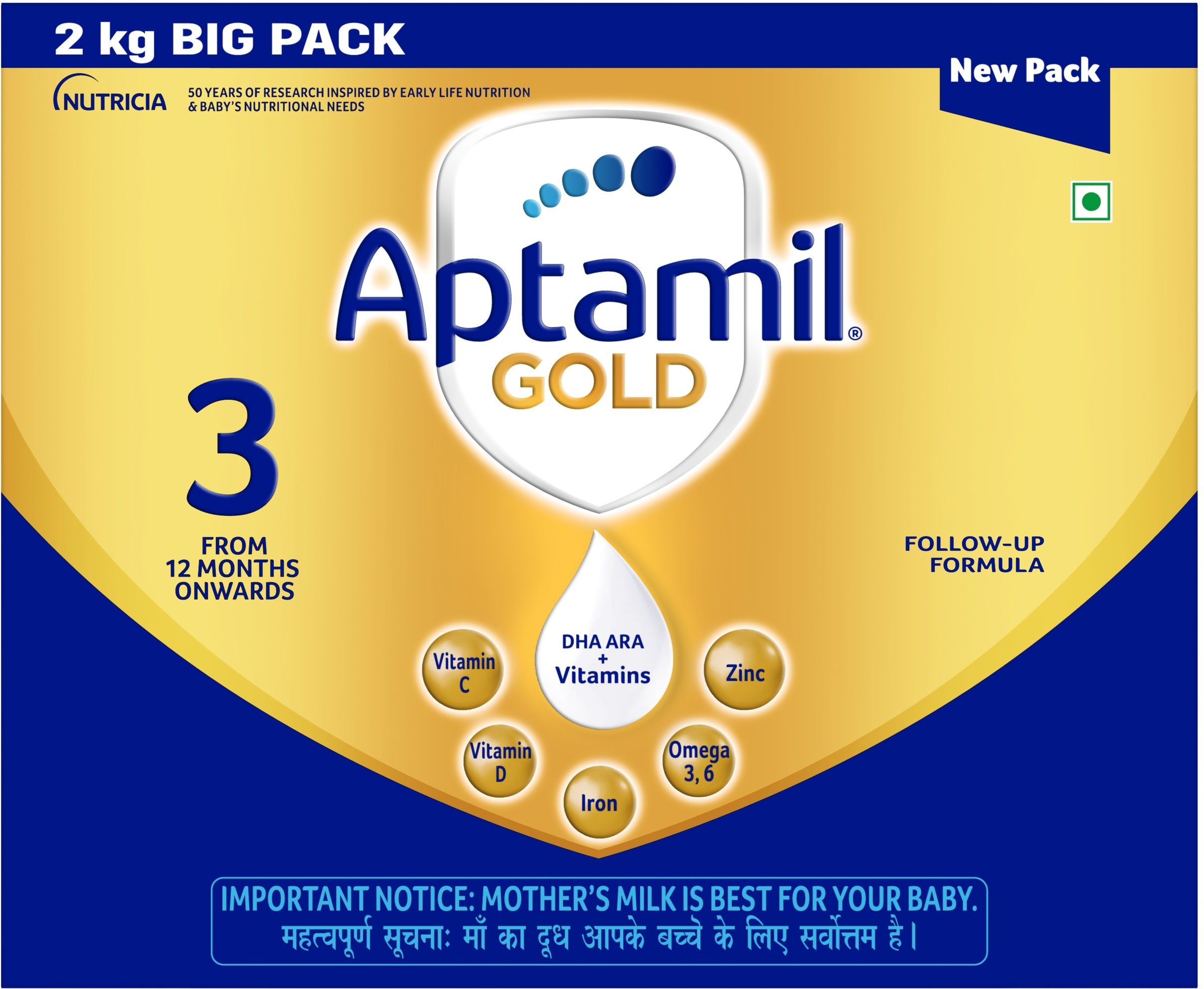 Gold Infant Formula Milk Powder for Babies - Stage 3 (12-18 months)