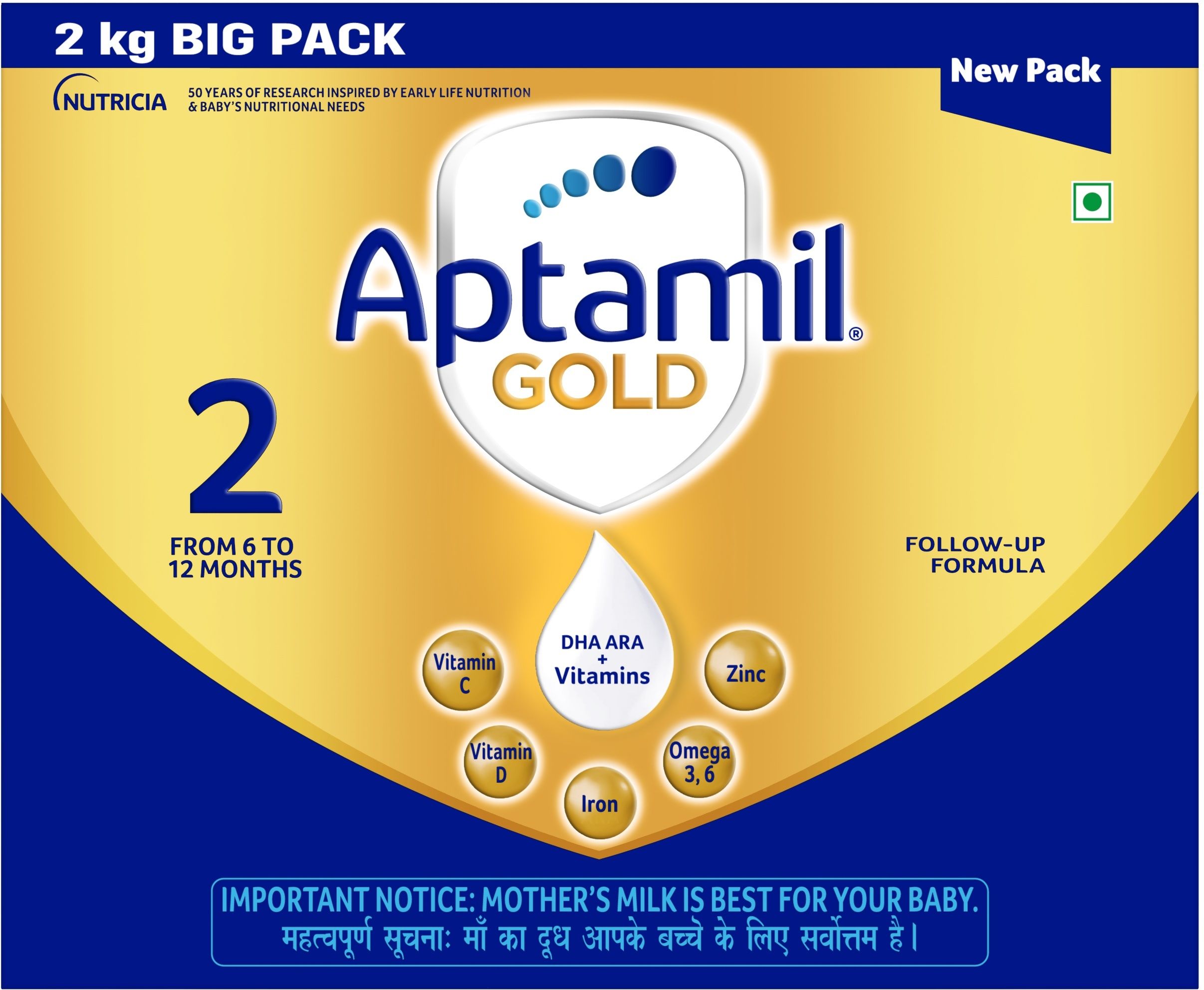 Gold Infant Formula Milk Powder for Babies - Stage 2 (6-12 months)