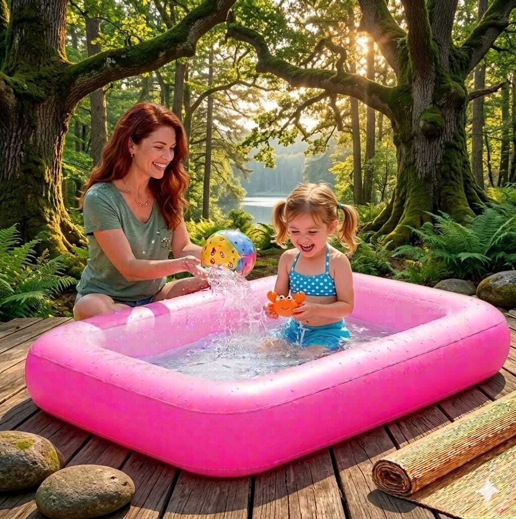 Silicone Rubber Outdoor Pink (IND*77)Swimming Pool Inflatable Swimming Pool-image-31
