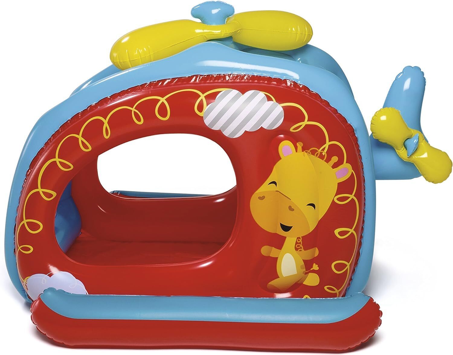 Helicopter Ball Pit HELICOPTER 25 BALL PIT For Kids With Free Pump Age o 6 Years Inflatable Hoppers & Bouncer-image-22