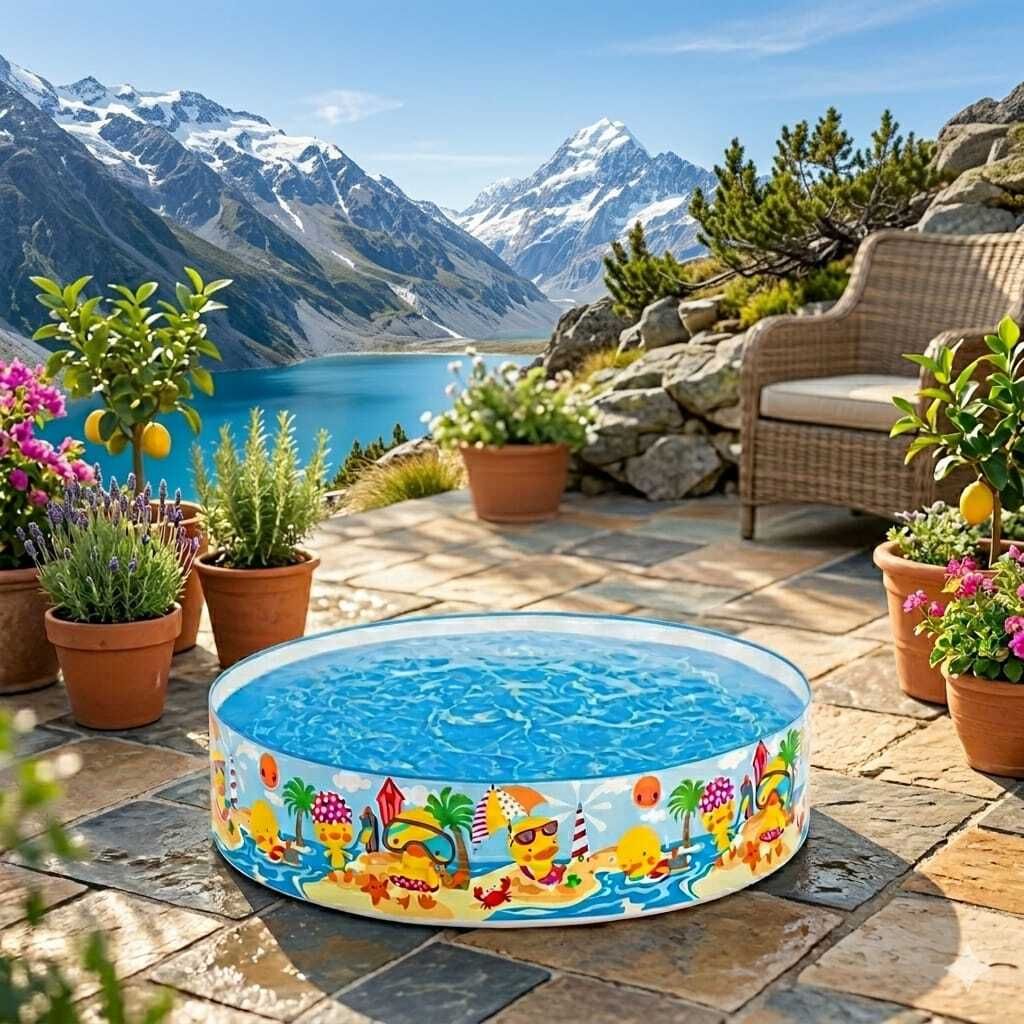 kindertales Diameter 122 x 25 cm (IND*601)Suitable for Ages 3 Inflatable Swimming Pool-picture-15