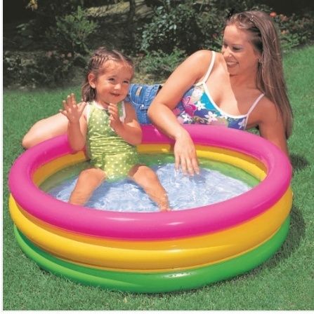 intelligent 3Feet Rainbow Baby Swimming Pool, 3 Color Round PVC Play Pool Inflatable Swimming Pool-picture-17