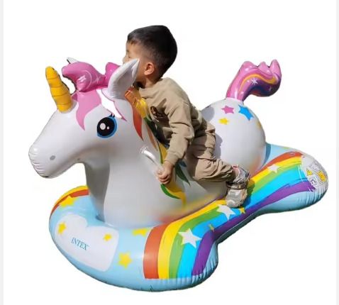 hornflow Inflatable Unicorn Ride-on Fun Water Toy Inflatable Swimming Safety Tube-picture-32