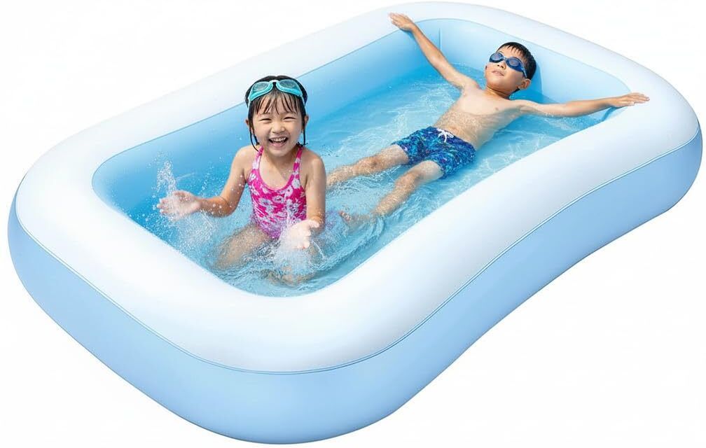 5.5 FT. Bath Tub For baby Inflatable Rectangular Pool Without Pump Inflatable Swimming Pool-image-21