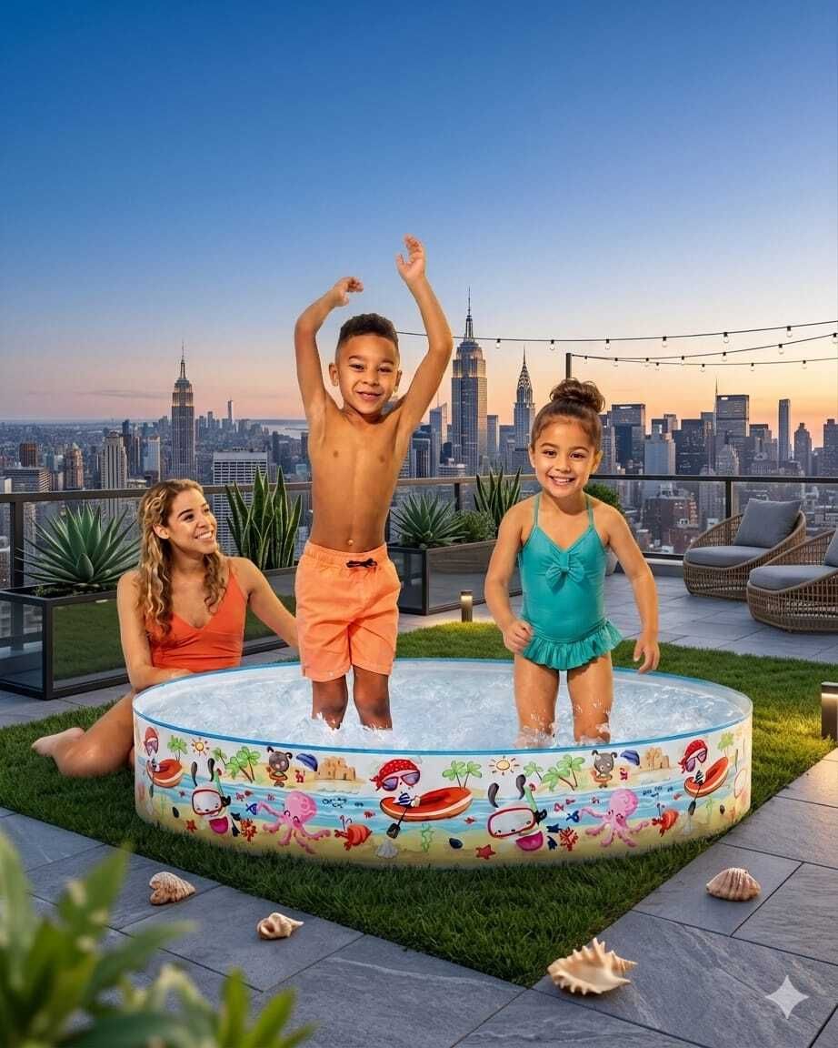 intelligent Kids - 5 Feet Inflatable(IND*9170) Swimming Pool Inflatable Swimming Pool-picture-33