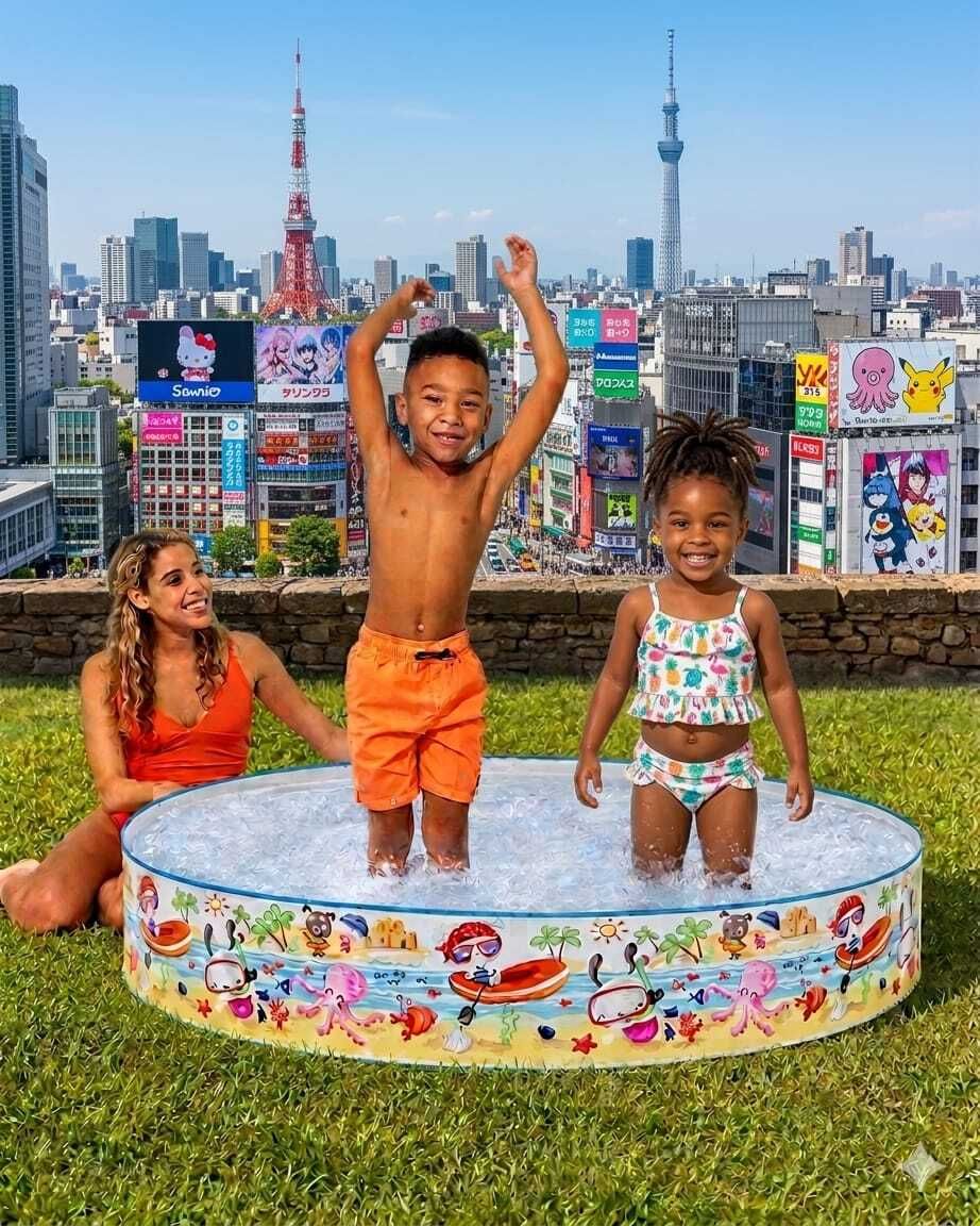 intelligent 5 feet Fun Round Swimming Pool (IND*87)Baby for kids Inflatable Swimming Pool-picture-10