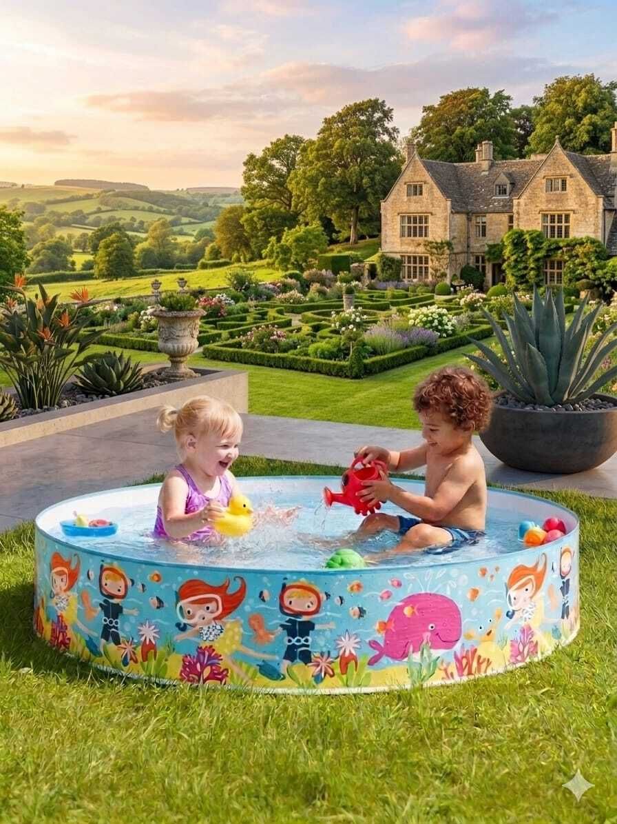 intelligent 5 feet Round Swimming Pool(IND*7) Baby Bath Tub for kids Inflatable Swimming Pool-picture-45
