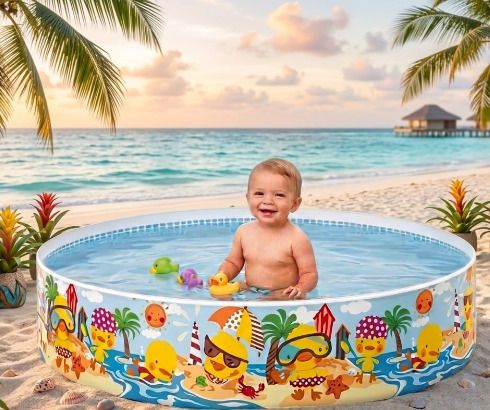 tiny tales Pool For Kids - 5 Feet Inflatable(IND*019) Swimming Pool Inflatable Swimming Pool-picture-13