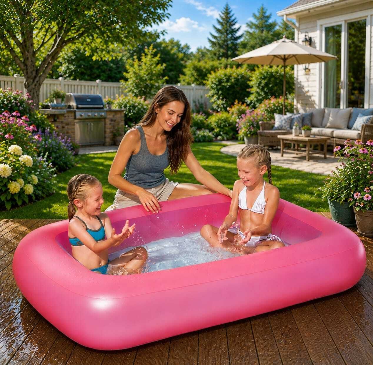 kindertales Inflatable Rectangular (IND*1475)Swimming Pool Inflatable Swimming Pool-picture-16