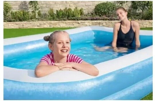 E10 Summer 6.7 Feet Pool for Kids and Adults (Free Air Pump) Inflatable Swimming Pool