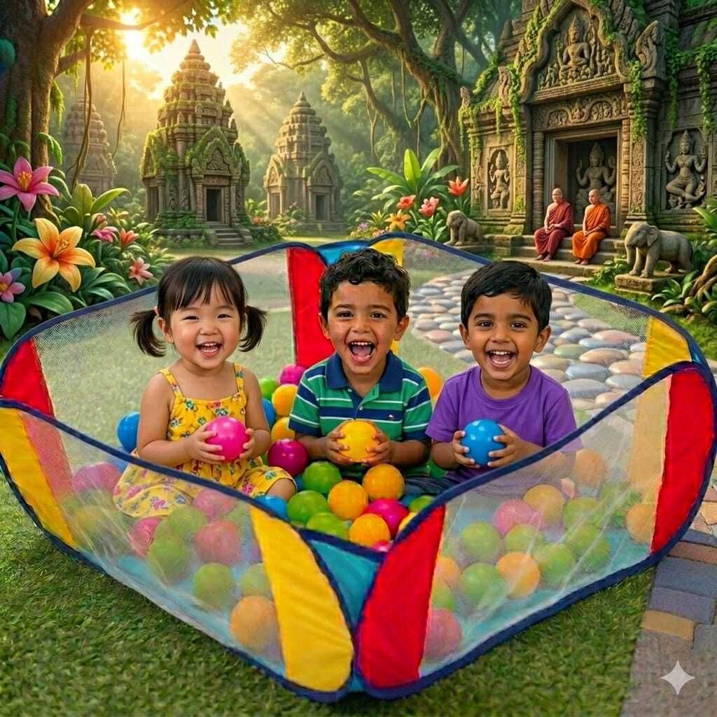 kindertales Ball Tub Play Pool for(IND*15) Boys and Girls Balls Inflatable Ball Pits-picture-30
