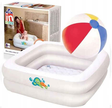 Double-Ring (IND*44) Inflatable Baby Bath Tub with free pump Inflatable Swimming Pool-image-40