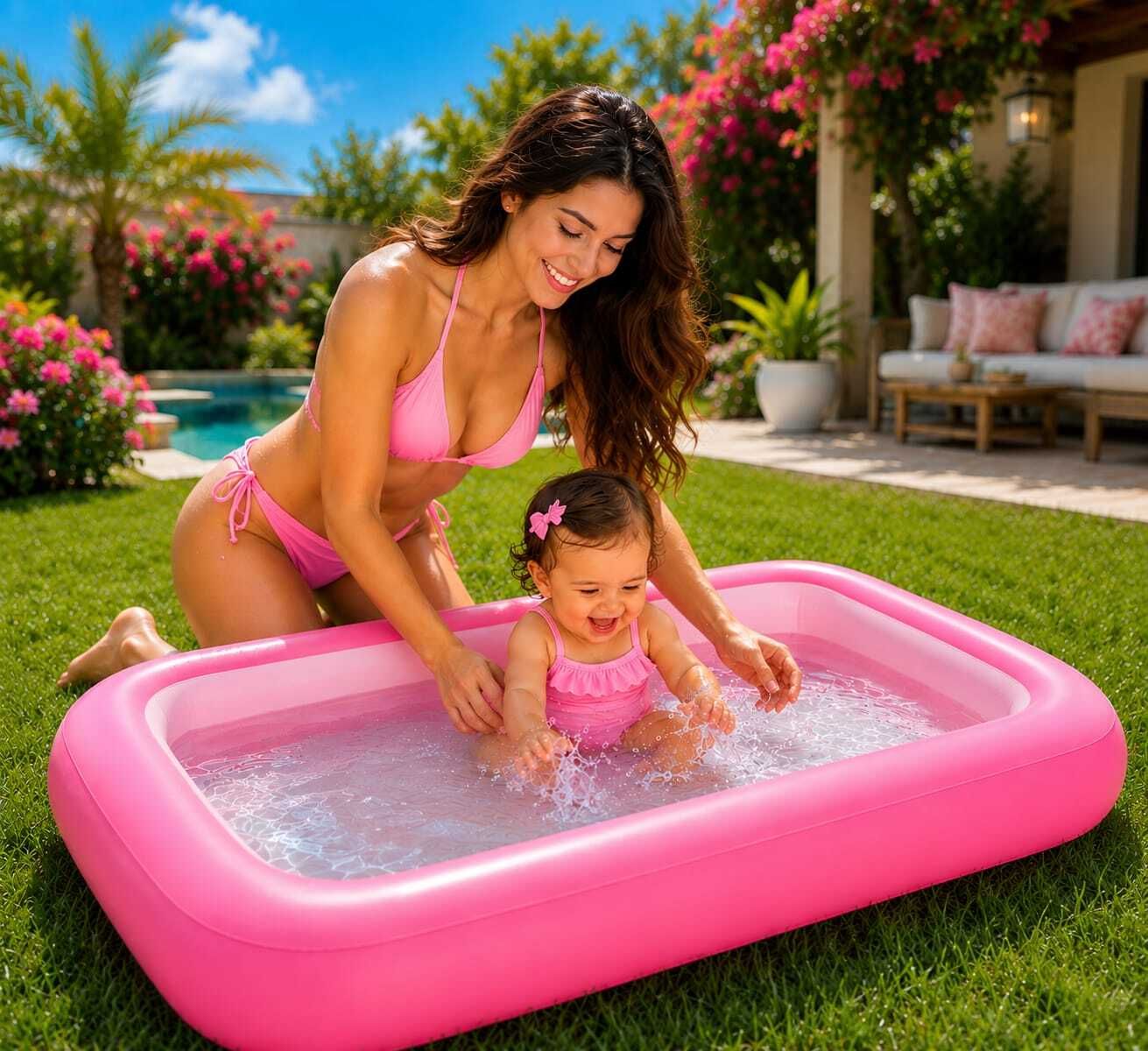 kindertales Foldable Portable Bath Tub for Kids & Adults Inflatable Swimming Pool-picture-16