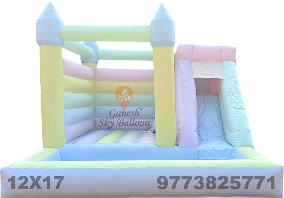 Inflatable Slide Bouncy With 12x17 Feet size Inflatable Hoppers & Bouncer