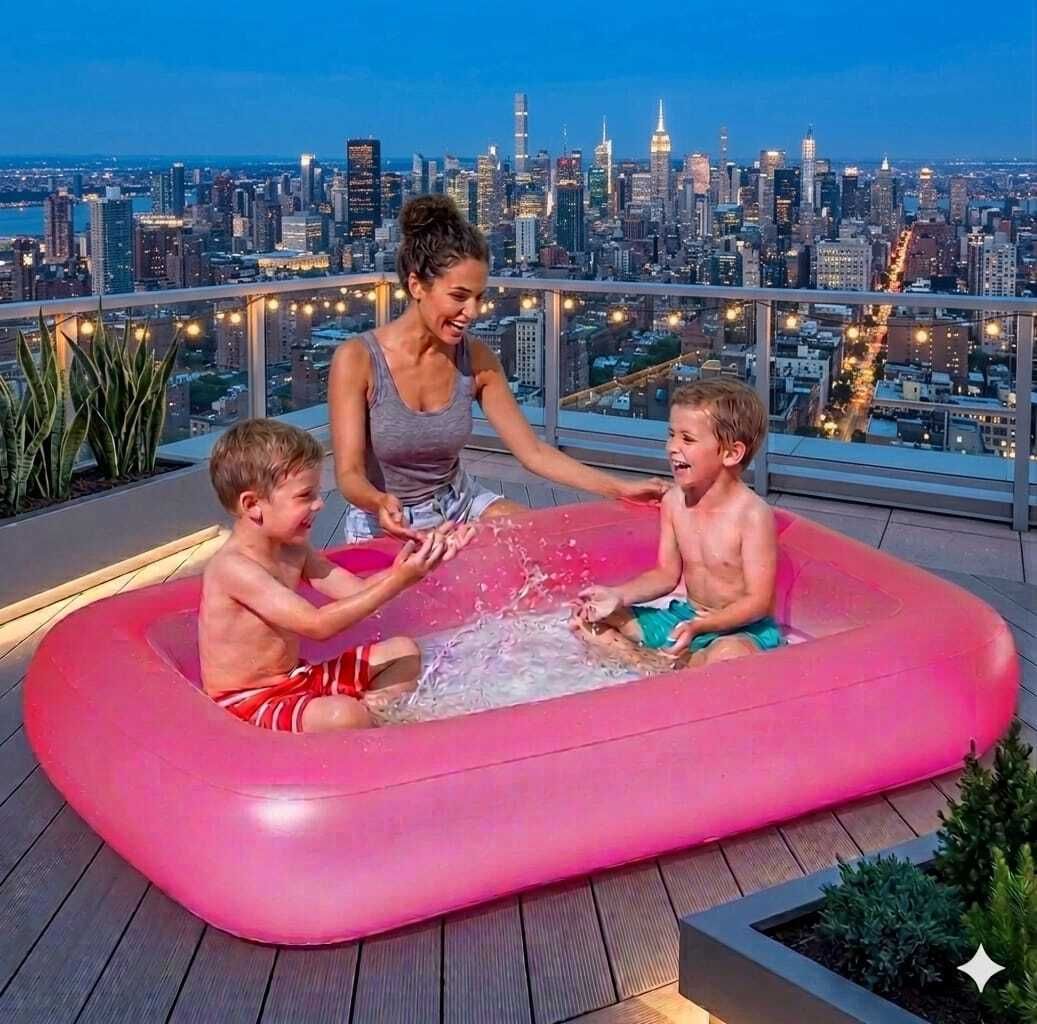 Silicone Rubber Outdoor Pink (IND*277)Swimming Pool Inflatable Swimming Pool-image-32