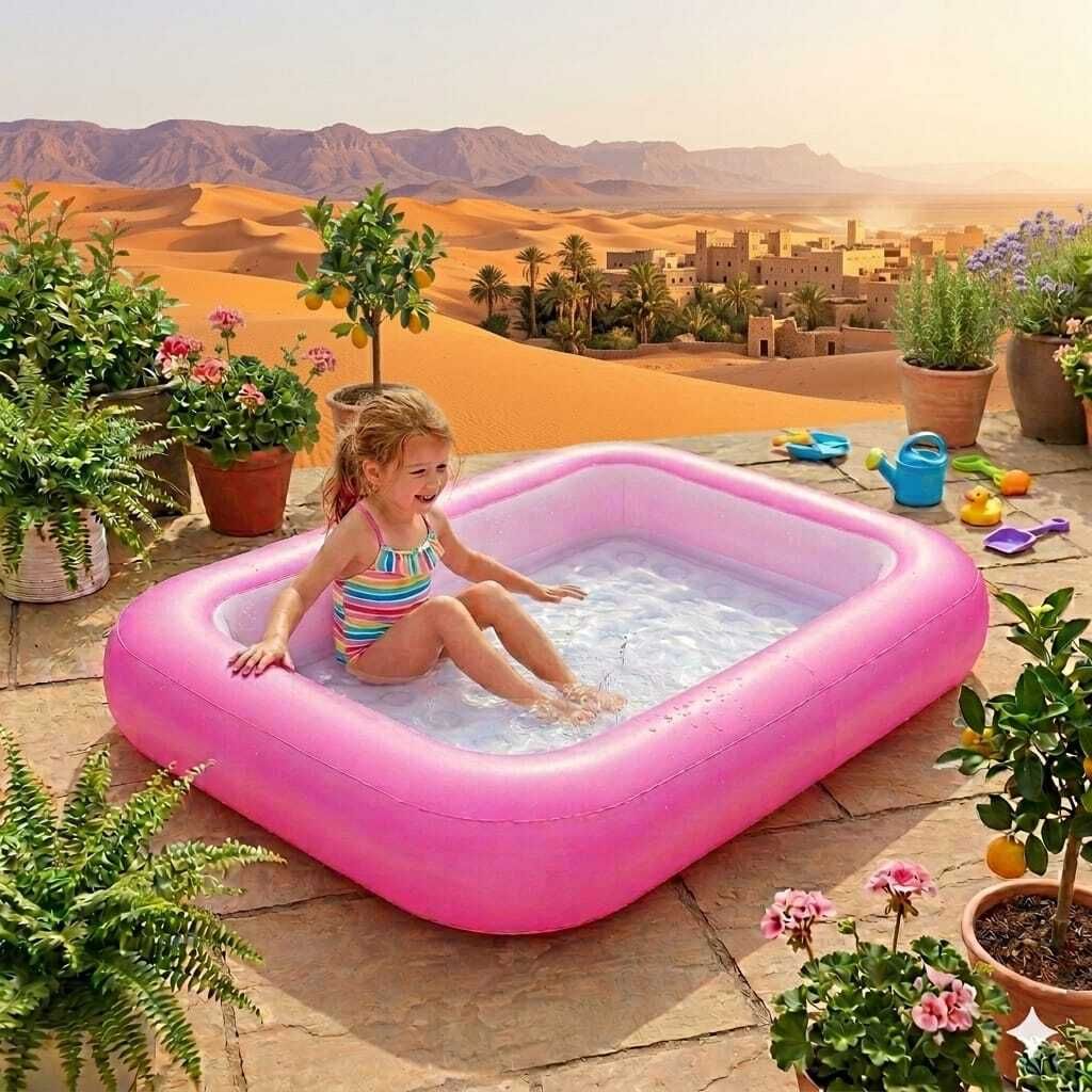 Silicone Rubber Outdoor Pink (IND*157)Swimming Pool Inflatable Swimming Pool-image-35