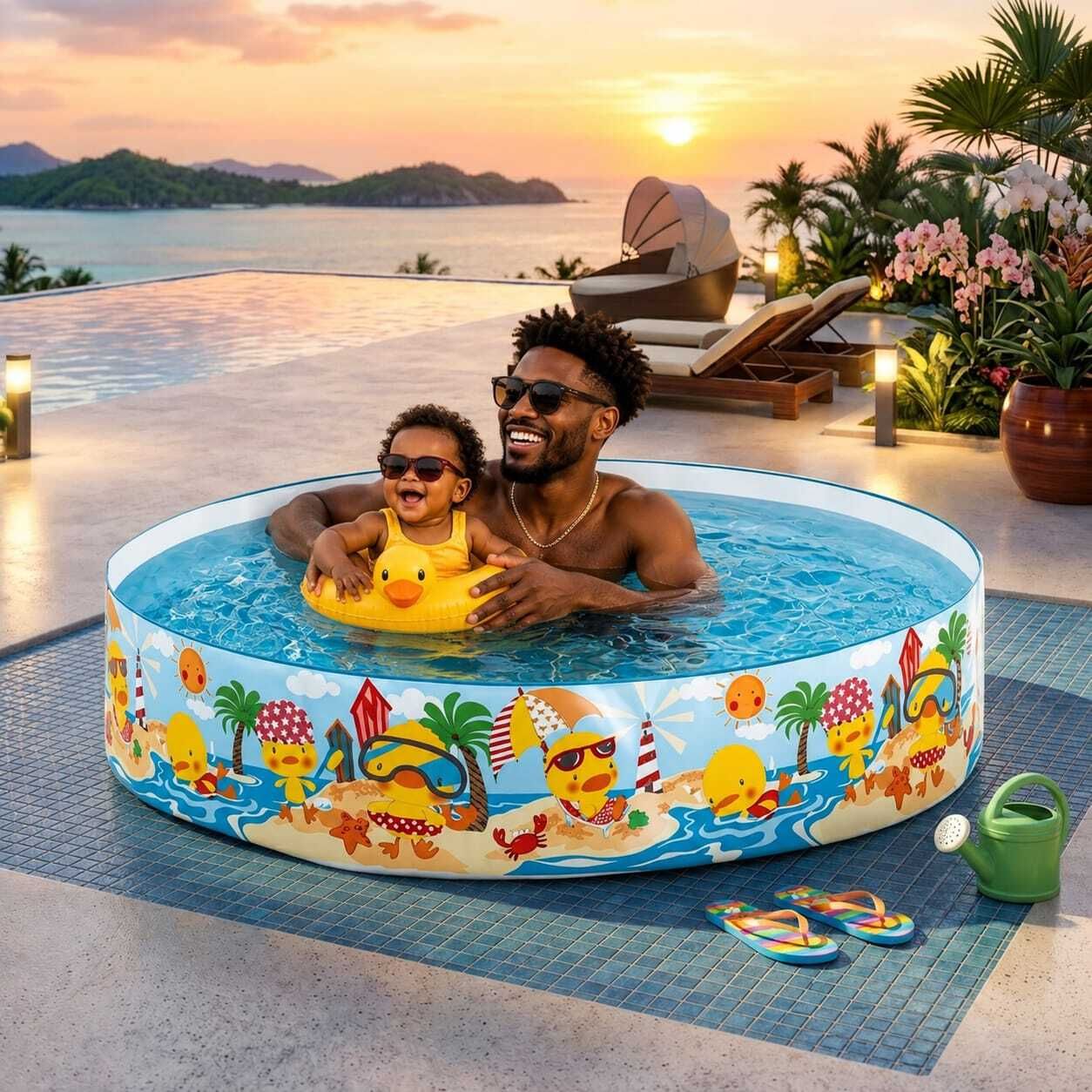 intelligent Pool For Kids - 5 Feet Inflatable(IND*09) Swimming Pool Inflatable Swimming Pool-picture-27