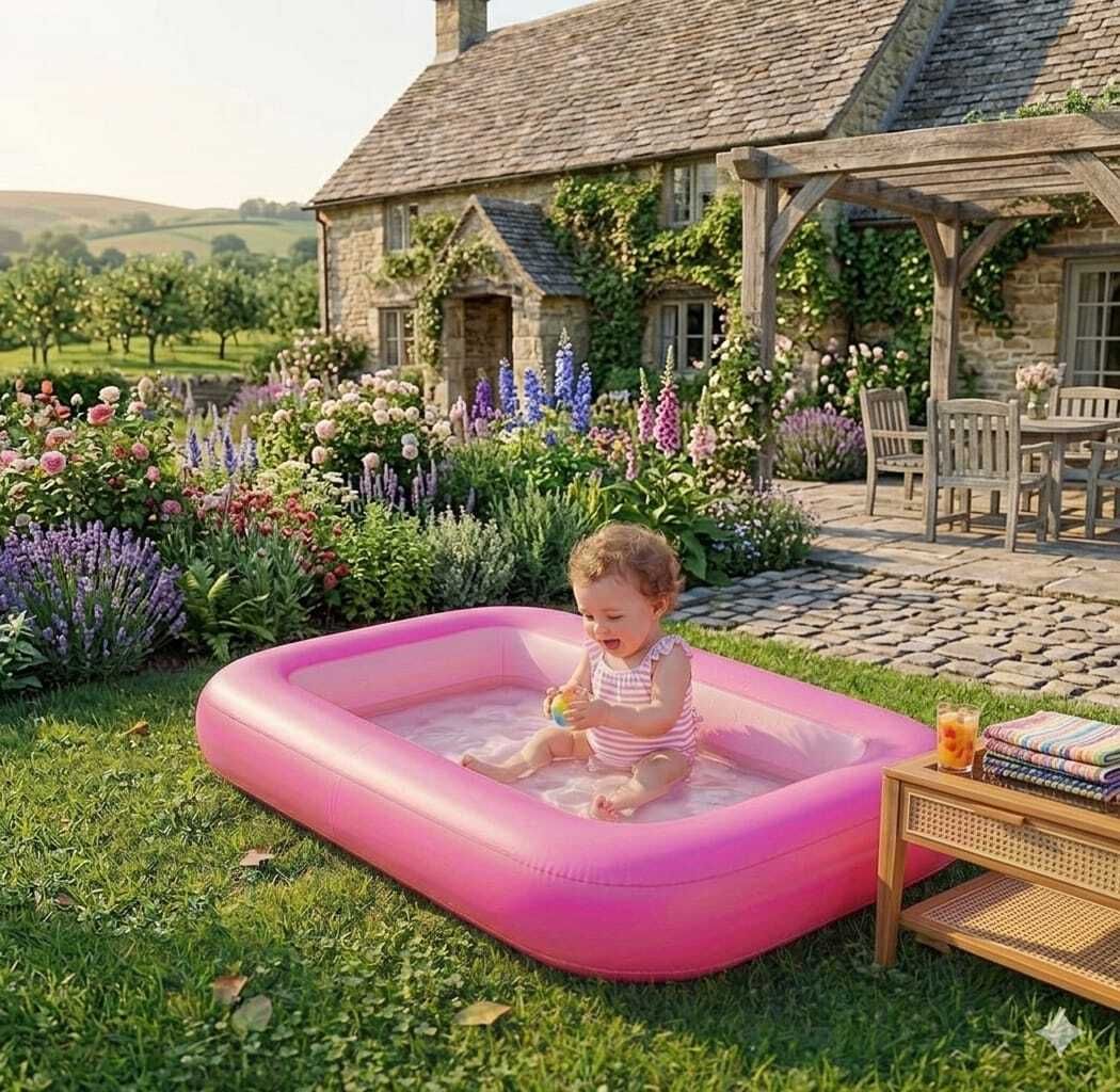 tiny tales Swimming Pool for(IND*372) Kids 5.5 Feet Inflatable Swimming Pool-picture-37