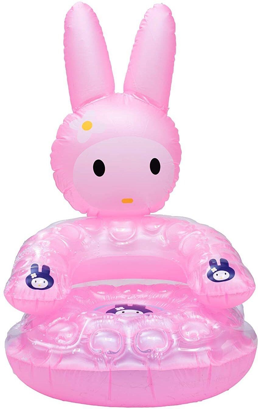 Cartoon Shape Inflatable Chair for Kids | PVC Sofa for Toddlers | Inflatable Pool Float Seat Summer Pool Raft Lounge Beach Party Water Toy for Children 3 to 8 Years (Pink) Inflatable Pool Accessory-image-23