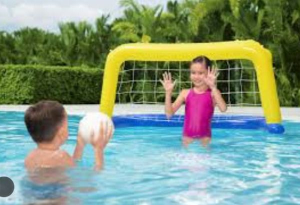 hornflow Inflatable (IND*51) Set Water Polo Game for Pool Multicolor Inflatable Hoppers & Bouncer-picture-25