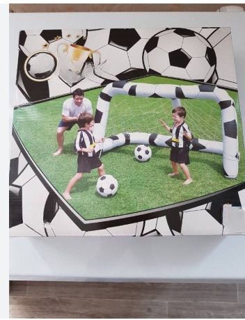 tiny tales Inflatable Soccer Net : Sports, Fitness (Multicolor) With Free Pump Inflatable Hoppers & Bouncer-picture-39