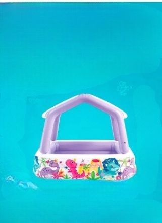 Sun Shade Pool Air Inflatable Tube(IND*892420) with 22cm Inflatable Swimming Safety Tube-image-2