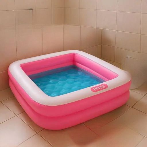 3 Ft Square Inflatable (IND*9814) Swimming Pool by With Free Pump Inflatable Swimming Pool-image-15
