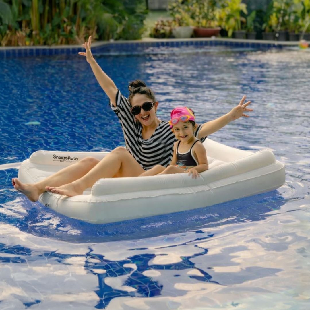 butt baby SnoozeAway Inflatable Bed with Rechargeable Pump for Indoor-Outdoor Relaxation | Inflatable Swimming Mats, Bed, Inflatable Toy Pump, Pool Accessory-picture-25