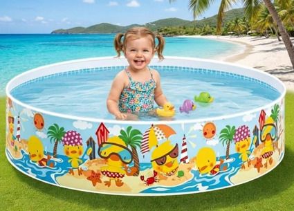 intelligent 5 feet Fun Round Swimming Pool (IND*8027)Baby for kids Inflatable Swimming Pool-picture-24